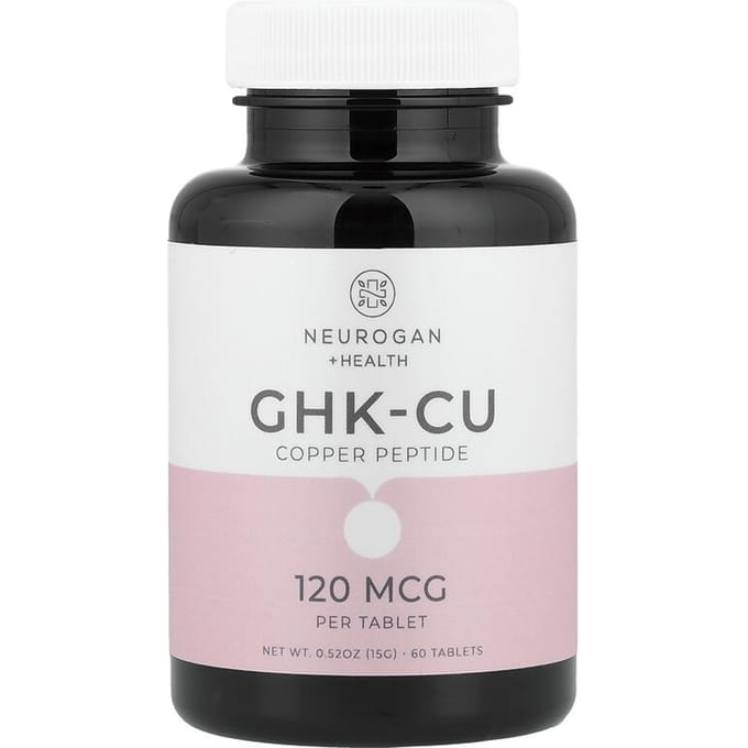 Peptide de Cuivre GHK-CU, 120 mcg, 60 Comprimés