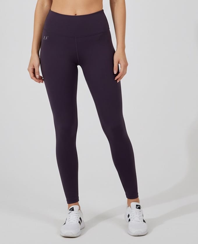 La V sportlegging basic Donkerpaars S