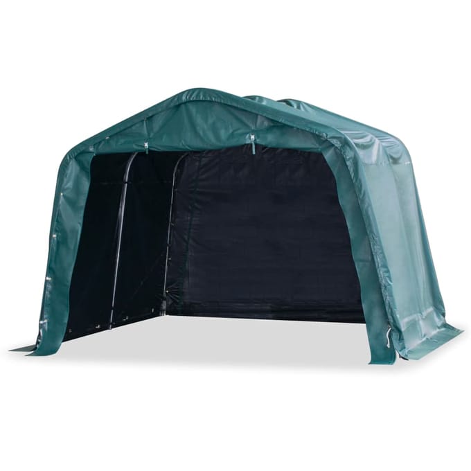 vidaXL - Veetent - verwijderbaar - 550 - g/m² - 3,3x3,2 - m - PVC - donkergroen