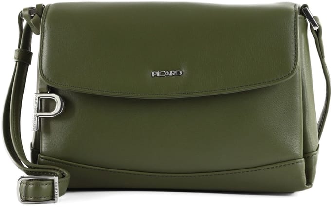 PICARD Leren schoudertas Really Shoulder Bag Olive olijfgroen