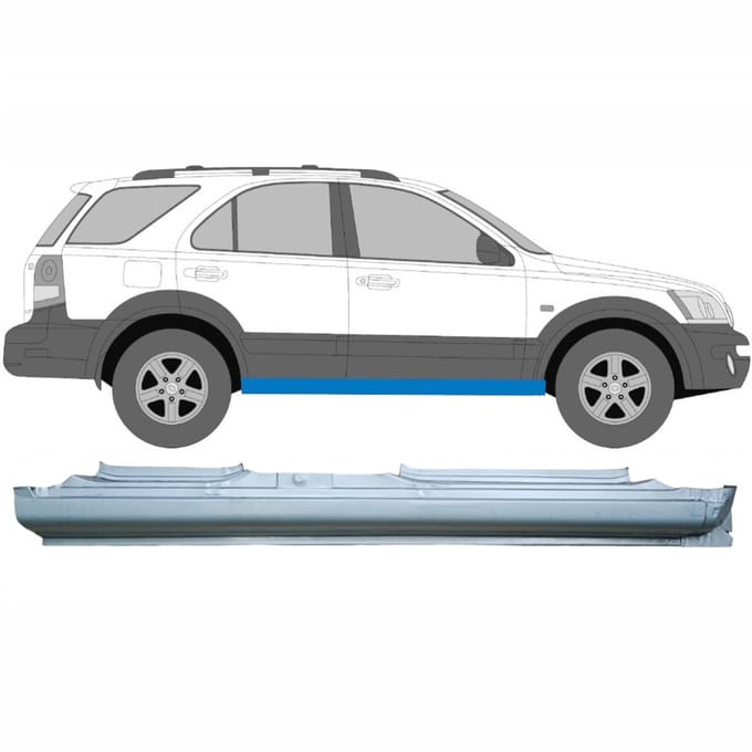 Volledige dorpel voor Kia Sorento 2002-2009 / Rechts