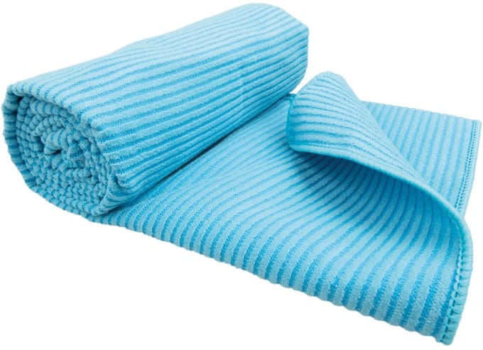 Rubytec Luxe Handdoek - 150 x 90 cm - Antibacterieel - Absorberend - Sneldrogend - Compact & Lichtgewicht - Microfiber - Maat XL - Blauw
