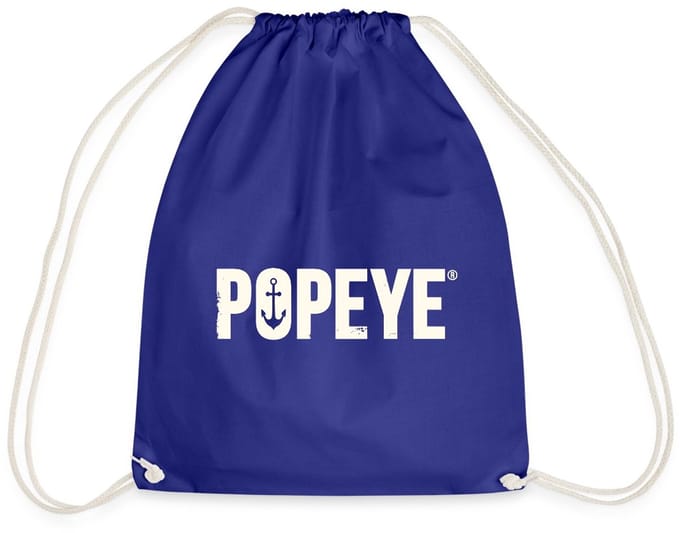 Popeye White Titel Gymtas