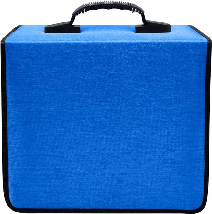 Purepeak CD Hoes Opbergmap - DVD Hoesjes Case - Opslag voor 400 CD's - Auto Map - Blauw