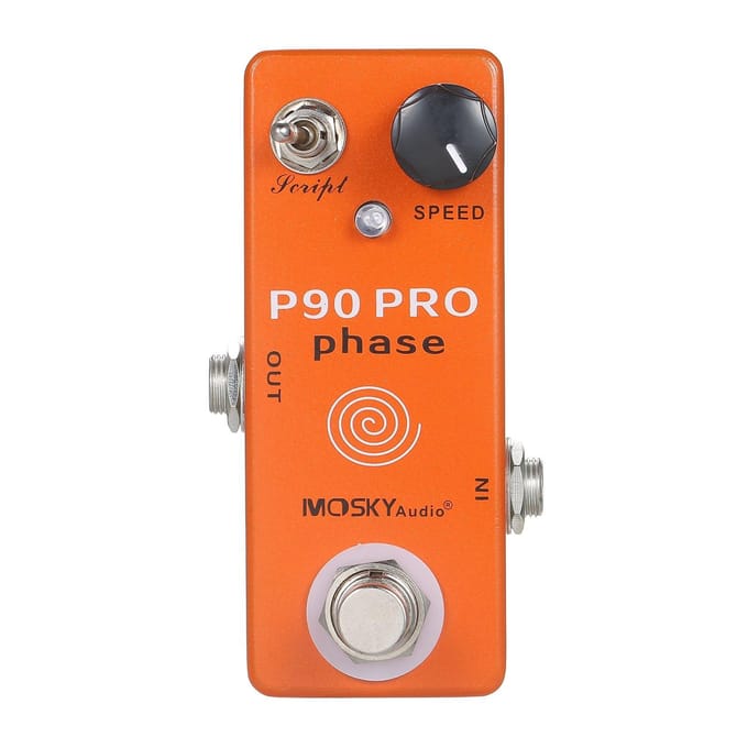 MOSKYaudio P90 PRO PHASE Phaser Pedaal Gitaareffecten Single Mini Vintage Phaser Pedaal Effectpedaal oranje