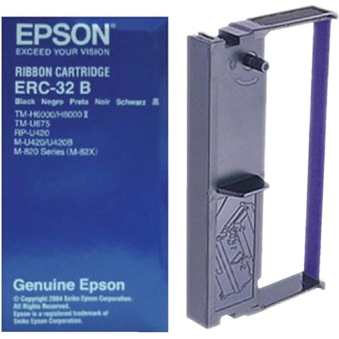 Epson Ribbon Cartridge TM-U675/-H6000/II, M-U420/820/825, black (ERC32B)