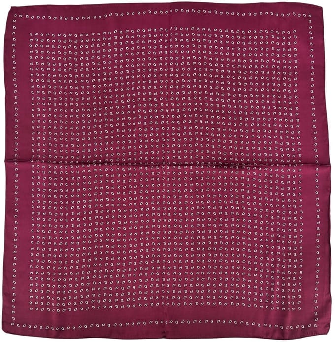 Satijnlook Sjaal - Bordeauxrood | 65 x 65 cm | Polyester | Fashion Favorite