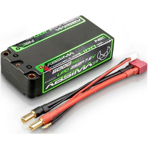 Absima LiPo accupack 7.6 V 6000 mAh Aantal cellen: 4 140 C Hardcase 5 mm, T-stekkers