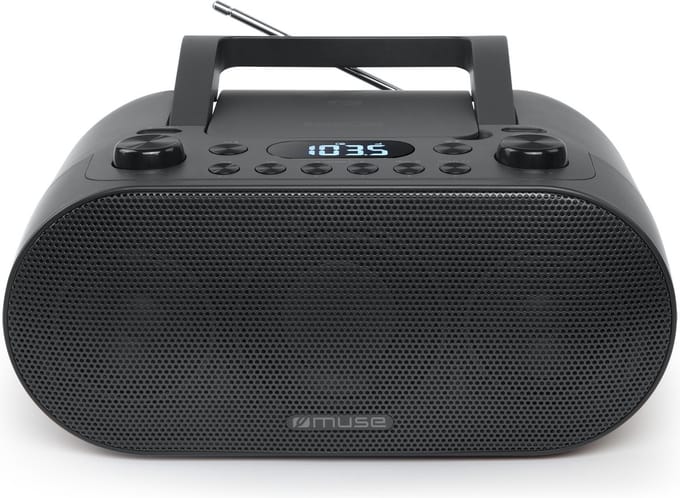 Muse M-35BT - Draagbare Radio/CD-speler met USB en bluetooth - ingebouwde passieve membraan