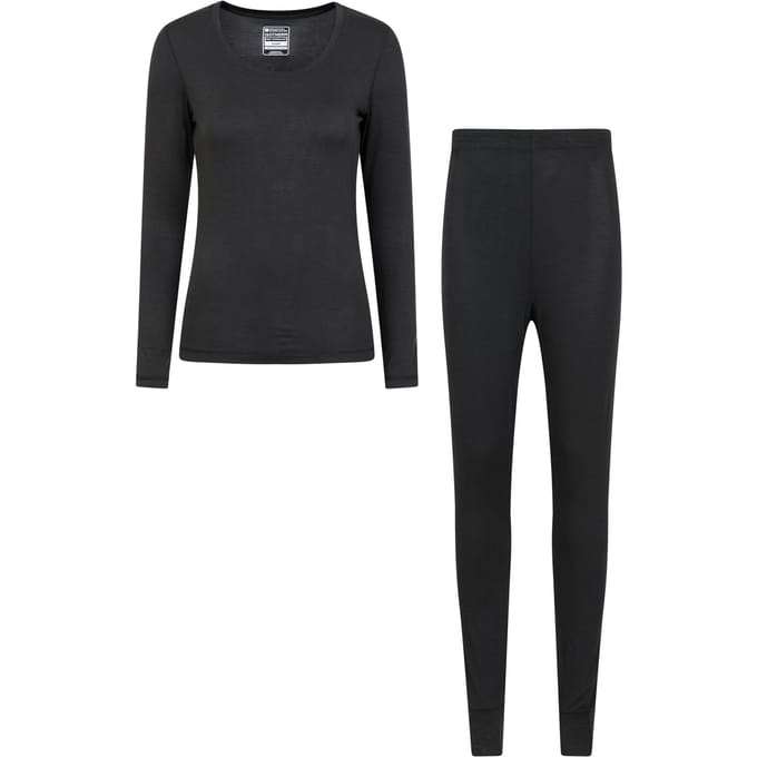 Mountain Warehouse Dames/Dames Keep The Heat Isotherm Basislagenset (Zwart)