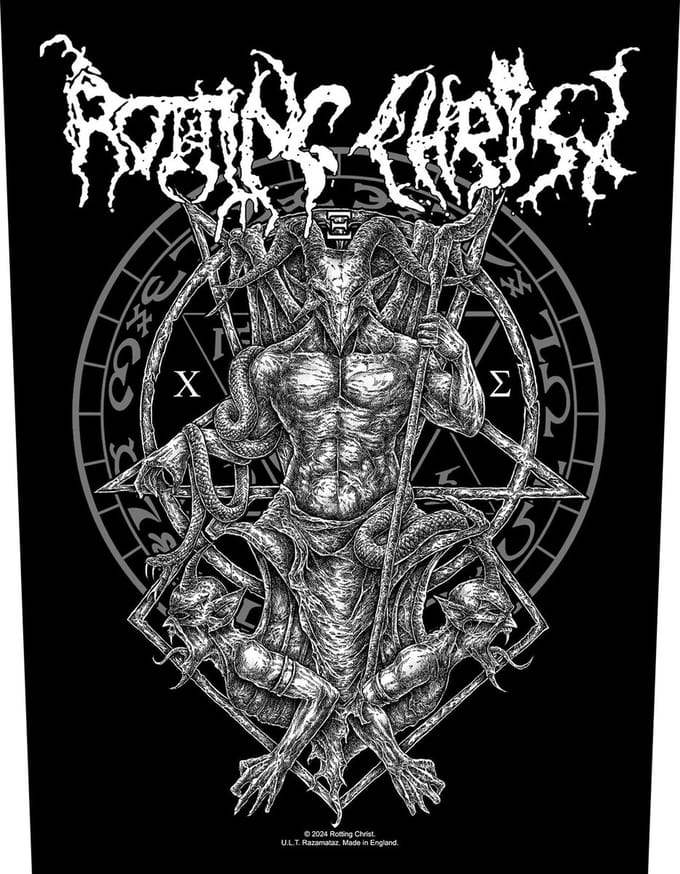 Rotting Christ - Hellenic Black Metal Rugpatch - Zwart