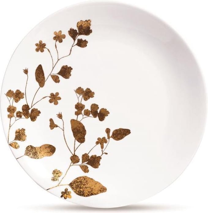 Wedgwood - Vera Wang Jardin Ontbijtbord - 20cm - Wit & Goud
