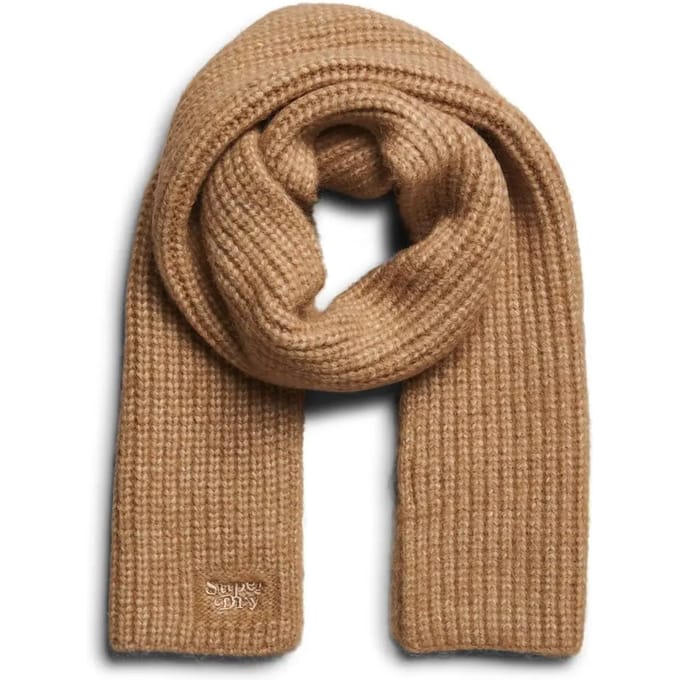 Superdry Rib Sjaal Beige Vrouw