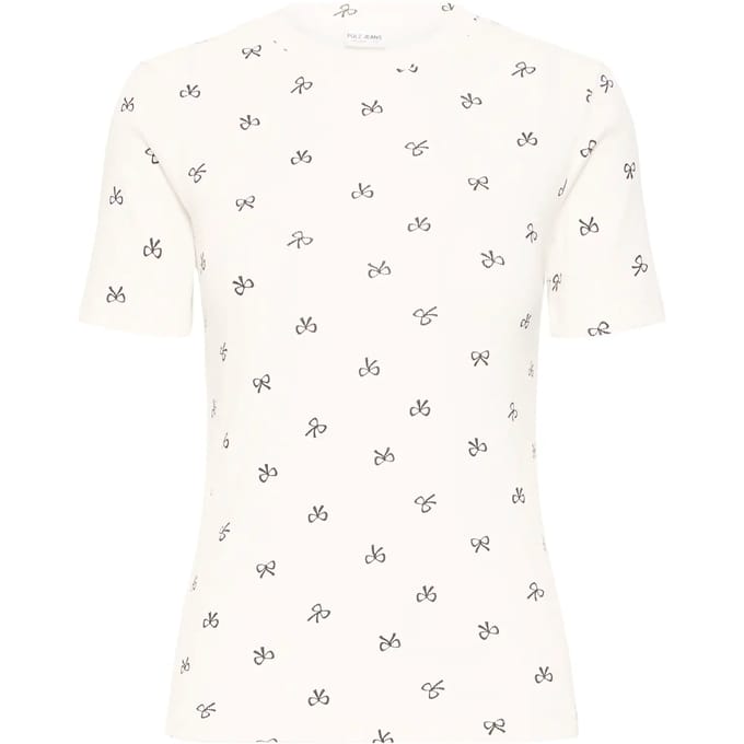 Dames-T-shirt Pulz Jeans Ribbon