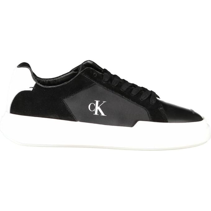 Calvin Klein Nero Leren Sneakers voor Mannen