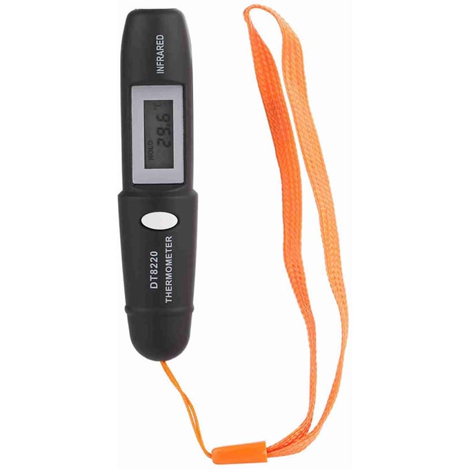 1 Stuk Contactloze Mini Infrarood Thermometer IR Temperatuurmeting Digitale LCD Display black