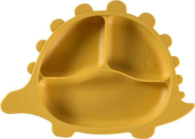 Sproudsy Kinderbord Dino – Zuignap – Kinderservies - Baby - Mango