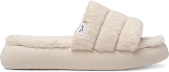 TOMS - Maat 41/42 - Alpargata Mallow Slide Dames Slippers - Beige