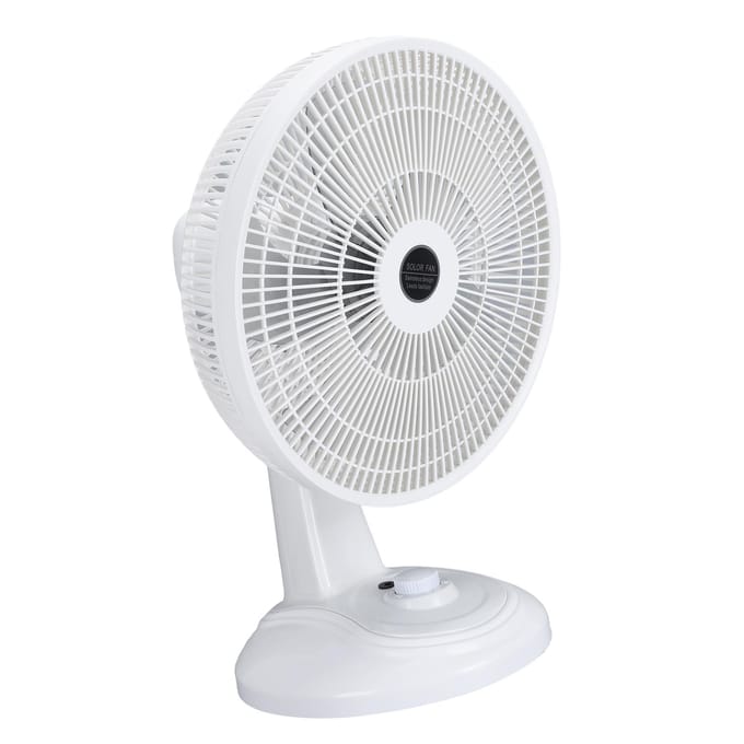Zonne-tafelvloer ventilator Multifunctioneel Stil Efficiënt 3 Niveaus Verstelbaar Staande Voetventilator voor gray