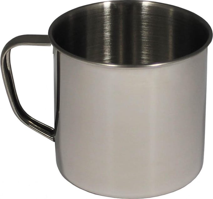 MFH - Mok / Beker - RVS -  500 ml  - 9,5 x 9 cm - lichtgewicht
