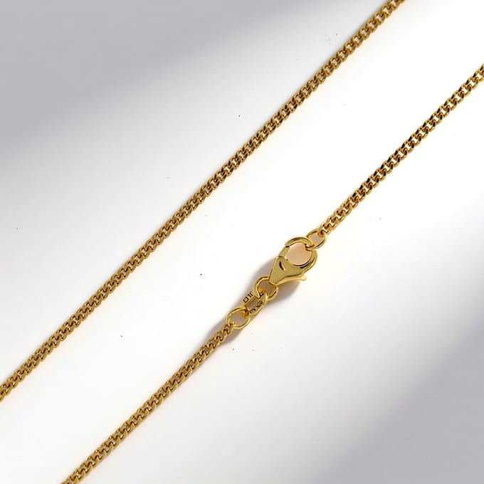 Ketting van verguld sterlingzilver