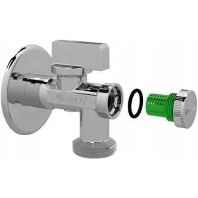 Robinet d'angle à boisseau sphérique 3/4'' avec filtre pour robinet de machine à laver WC Arco 02408MAC