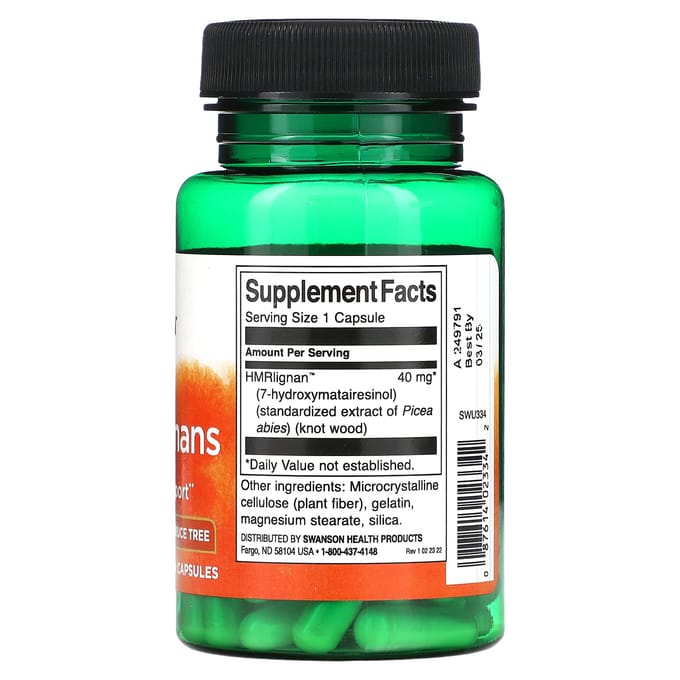 7-Hmr Lignan, 60 Capsules (40 mg par capsule)