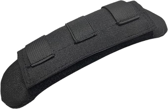 Schouderband Kussen - Draagtas Pad - Gewicht Verdelen - Verstelbare Band - 20 cm - Zwart