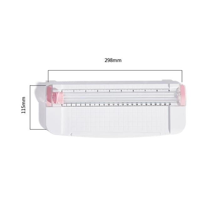 JIELISI Mini A5 bureau à domicile coupe-papier de bureau Machine de découpe avec tête de coupe de sécurité rose