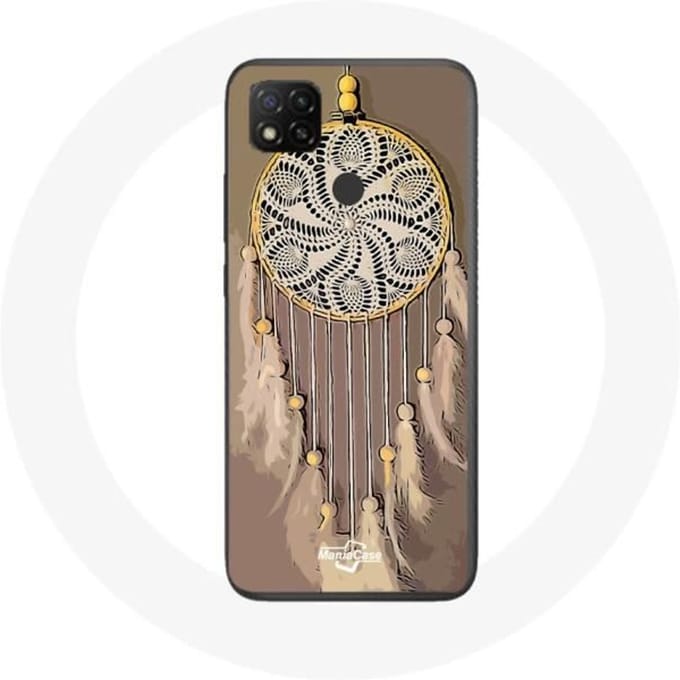 Coque Xiaomi Redmi 9C Attrape Rêve marron Capteur de Rêves