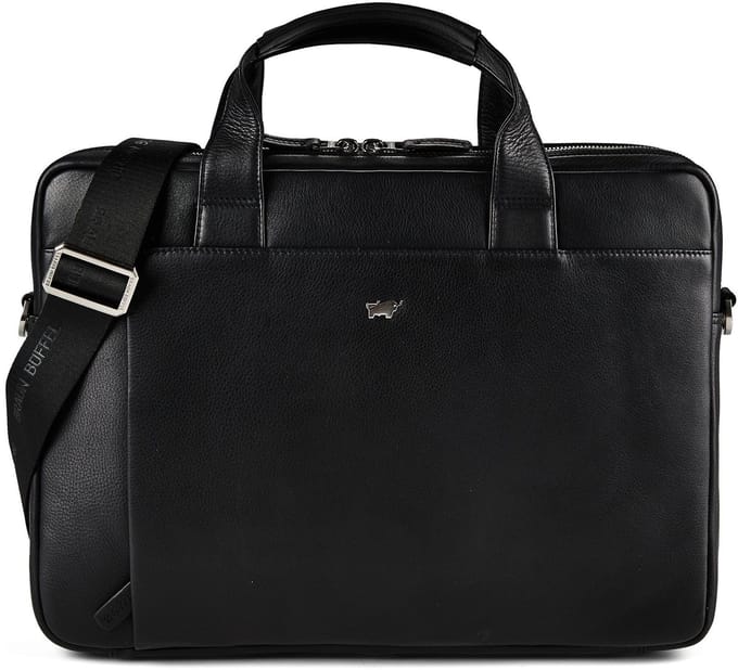Braun Büffel Golf 3.0 Aktentas Leder 37.5 cm Laptopvak - 39cm (15,4 duim) - schwarz