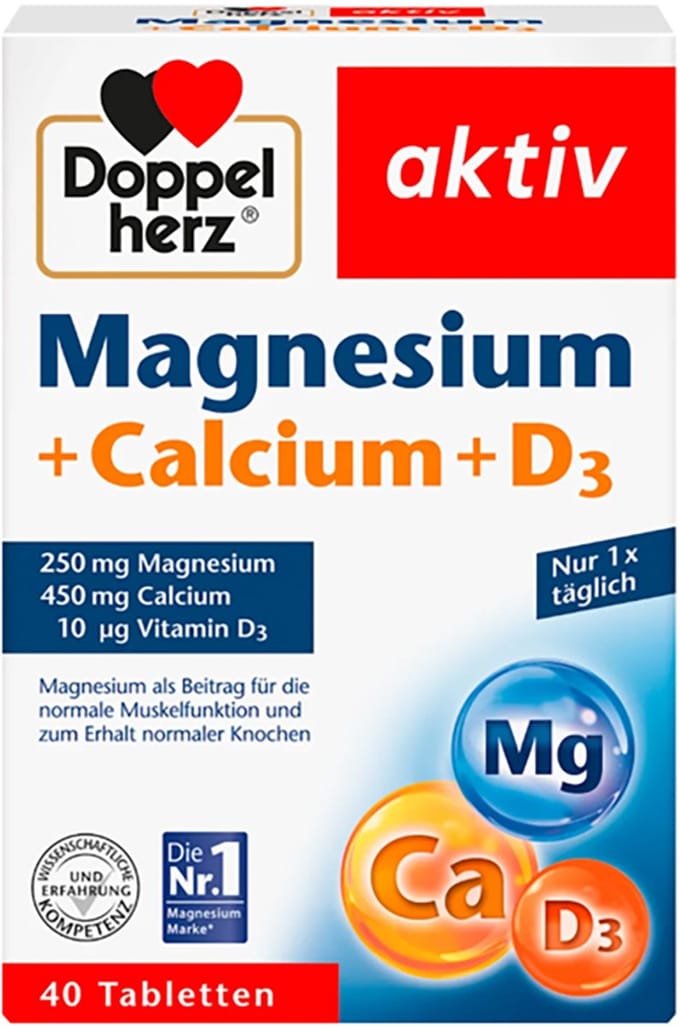 Doppelherz Magnesium + calcium + vitamine D3