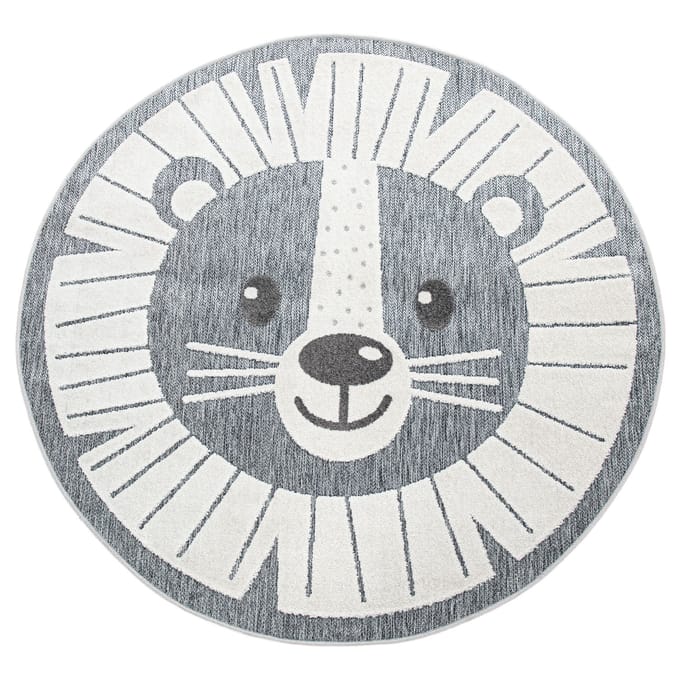 Kinderkleed binnen en buiten Twitara grijs  120 cm rond