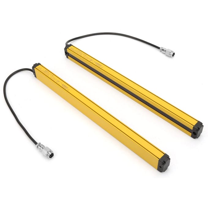 Lichtgordijn Sensor Schakelaar Veiligheidslichtrooster Beveiligingsapparaat(8 Straalen BEM0840 C 280NB) yellow