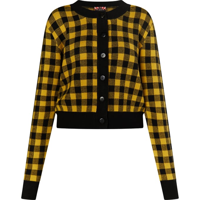 Mymo Vest Dames Zwart Geel