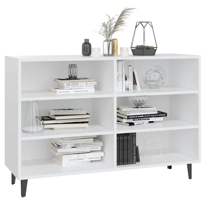 vidaXL - Dressoir - 103,5x35x70 - cm - spaanplaat - wit