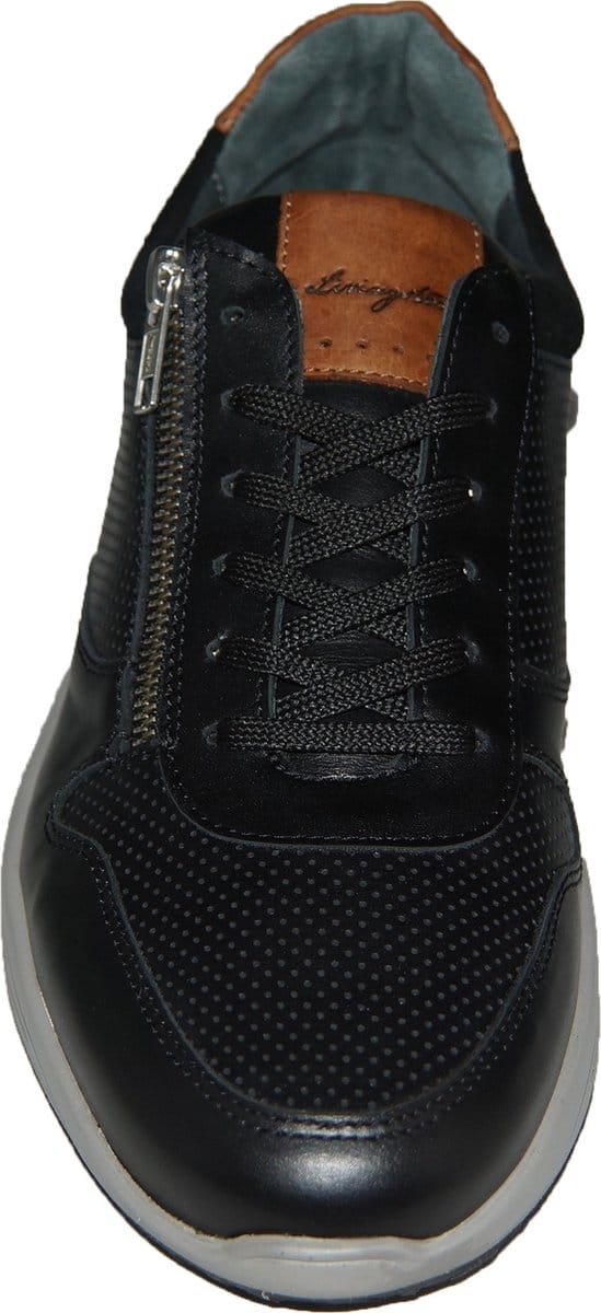 Piedro 1214609470 Wijdte G Zwart / Cognac Maat: 9 (43)