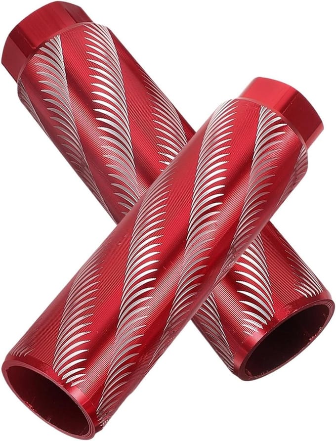 Fiets Voetsteunen - Pedaal Steunen - Extra Grip - Antislip Structuur - 10 cm Lengte - Zilverkleurig