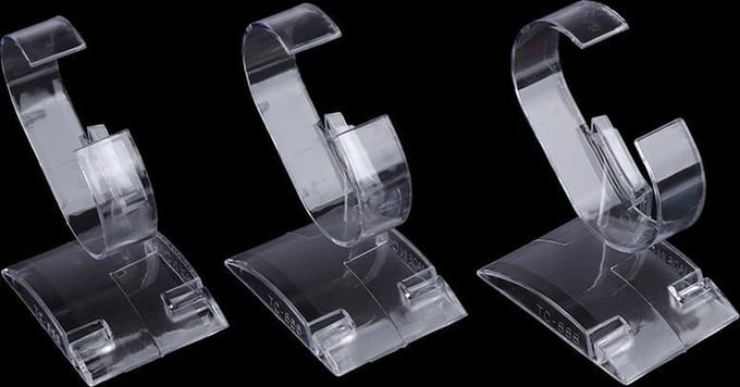 WiseGoods Horloge Display - Horloge Houder - Armband houder - Acryl - Transparant - 3 Stuks