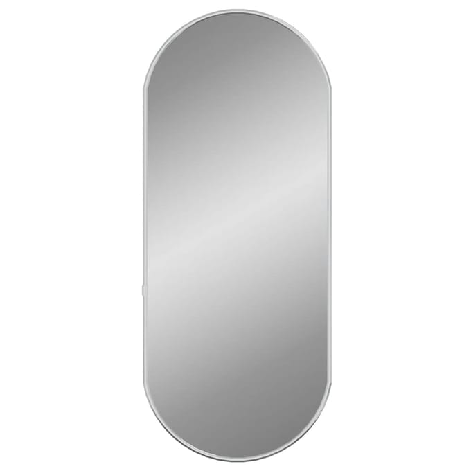 vidaXL - Wandspiegel - 60x25 - cm - ovaal - zilverkleurig