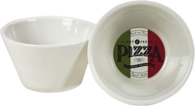 Gusta schaaltjes per 2 porselein Pizza