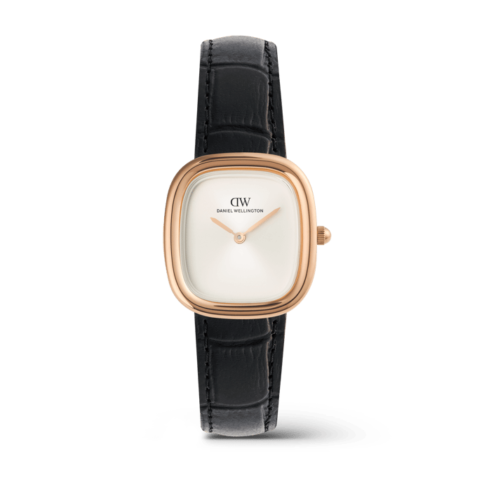 Daniel Wellington DW Watch Margot Black Croc Rose Gold 24mm
