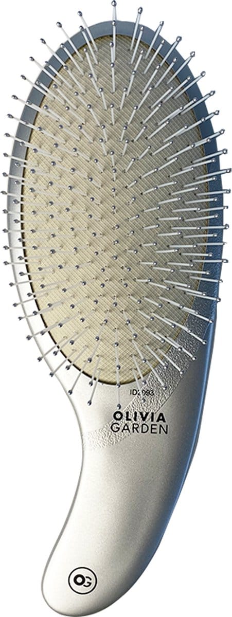 Olivia Garden - Curve Nylon Bristles - Silver