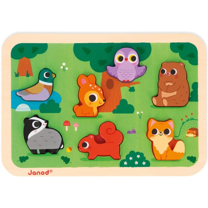 JANOD chunky puzzel het bos 18 mnd+