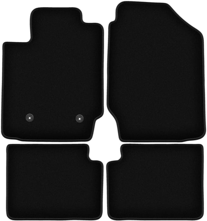 BASIC zwarte veloursmatten voor: Pontiac Vibe hatchback (2003-2008)