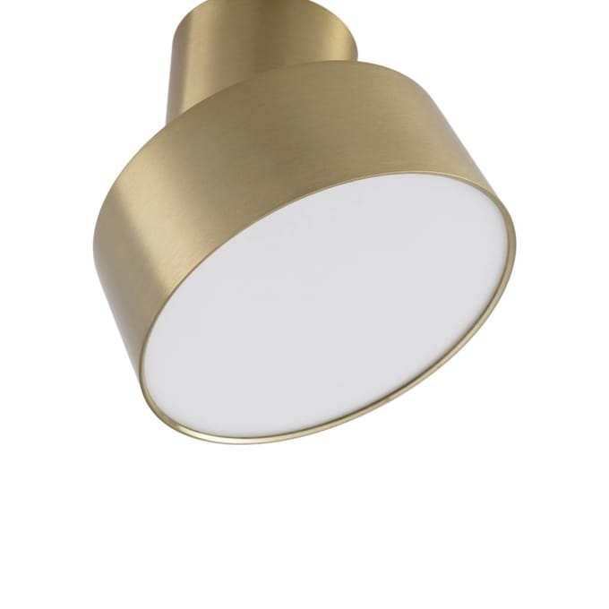 Lindby LED spot Nivoria, Ø 14 cm, goudkleurig, draaibaar gemonteerd