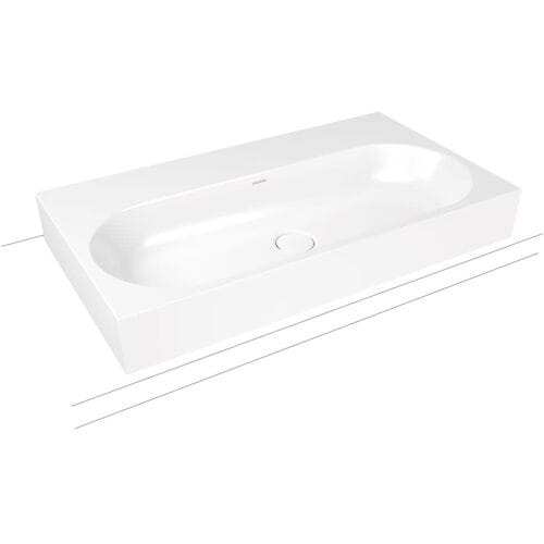 Kaldewei CENTRO countertop washbasin 3058 without tap hole, 90 cm 903106003001