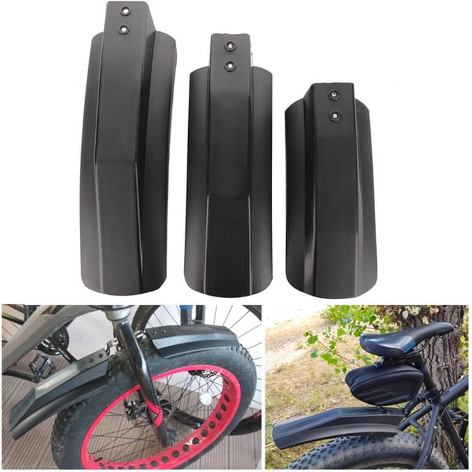 Fiets Regenbeschermer Fiets Snelspanner Spatbord Fiets Spatborden black