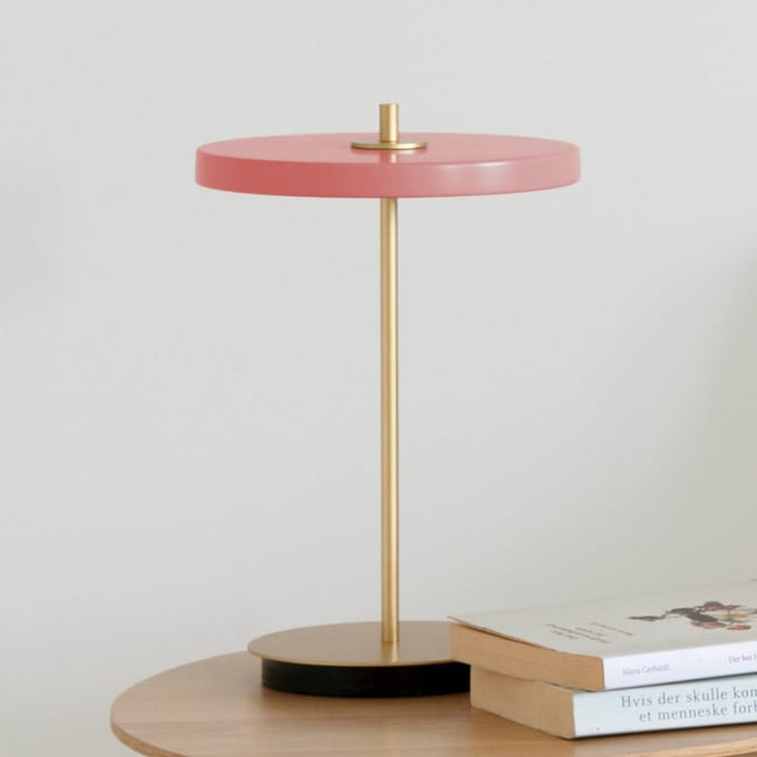 UMAGE LED tafellamp Asteria Move, rosé/messing, 31 cm