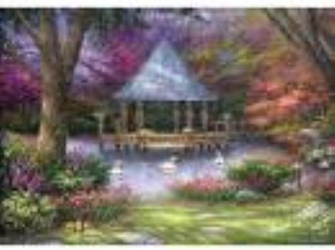 Legpuzzel -  1000 stukjes -Swan Pond, C. Pinson - Grafika puzzel